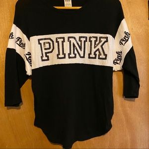 Pink Bling Baseball Tee